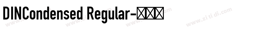 DINCondensed Regular字体转换